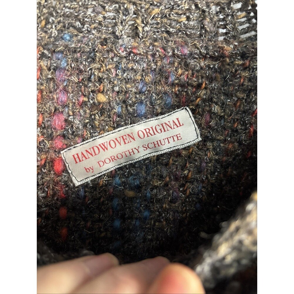 Vintage Brown Multicolor Fleck Button-Front Cardigan - Picture 3 of 7